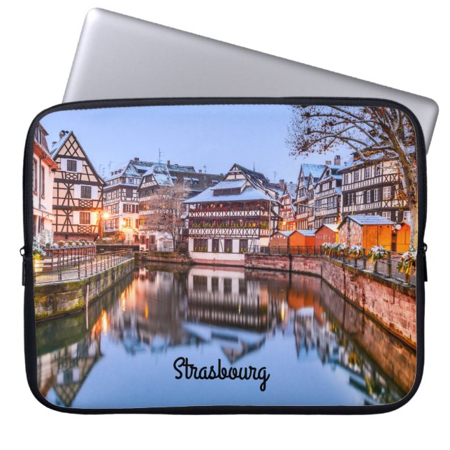 Neoprene Laptop sleeve 15 tums Strasbourg (Framsidan)