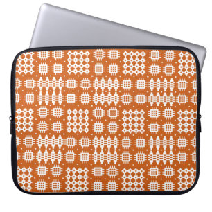 Neoprene Laptop sleeve Welsh Tapestry Mönster, Red