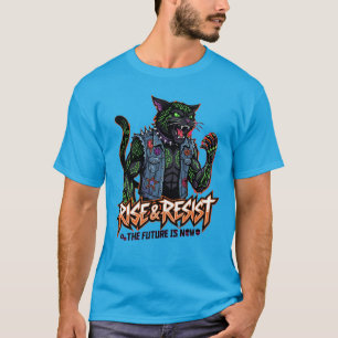 NeoRavennaNetwork Tröja Cyberpunk Katt Tech Grafis