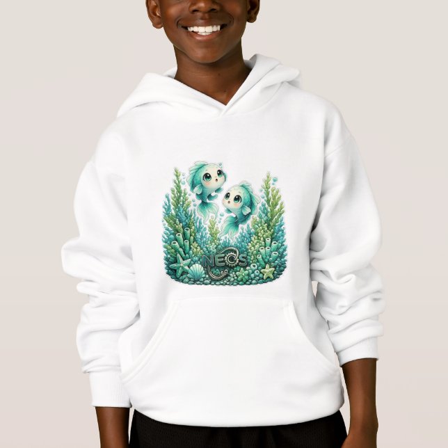 Neos Kawaii Zodiac Fiskarna T Shirt (Framsida)