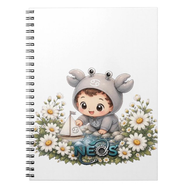 Neos Kawaii Zodiac Kräftan Anteckningsbok (Framsidan)