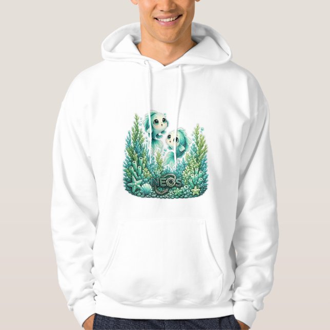 Neos Kawaii Zodiak Fiskarna Hoodie (Framsida)