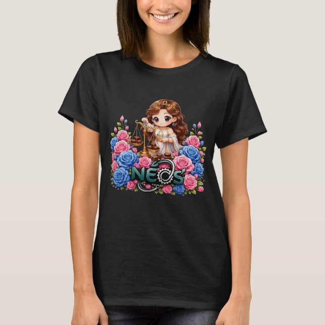 Neos Kawaii Zodiak Vågen T Shirt (Framsida)