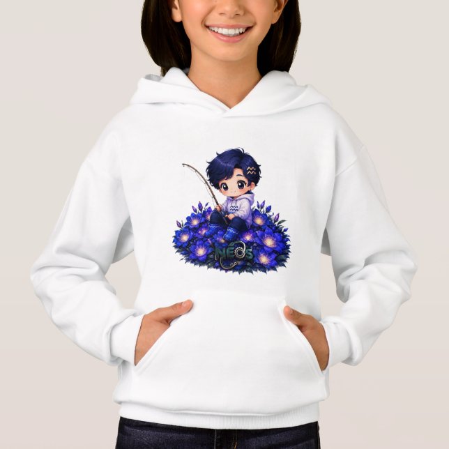 Neos Kawaii Zodiak Vattumannen T Shirt (Framsida)