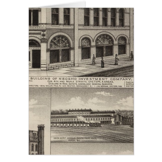 Neosho Investment County, Kansas Hälsningskort (Framsidan)