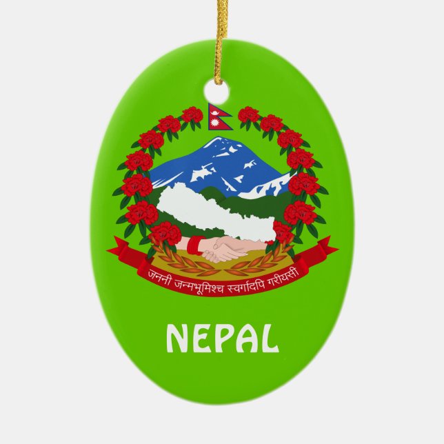 NEPAL* Anpassningsbar Jul Ornament (Framsidan)