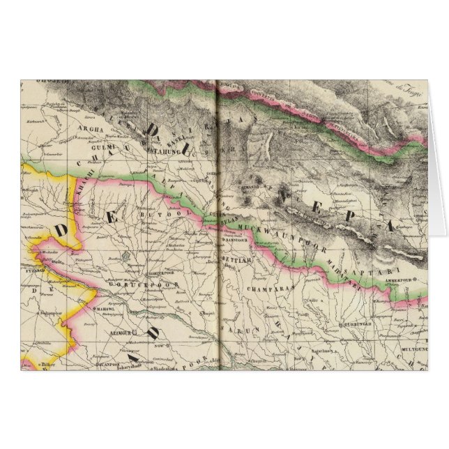 Nepal, Asien 83 Hälsningskort (Framsidan Horizontal)