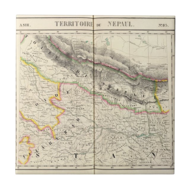 Nepal Asien 83 Kakelplatta (Framsidan)