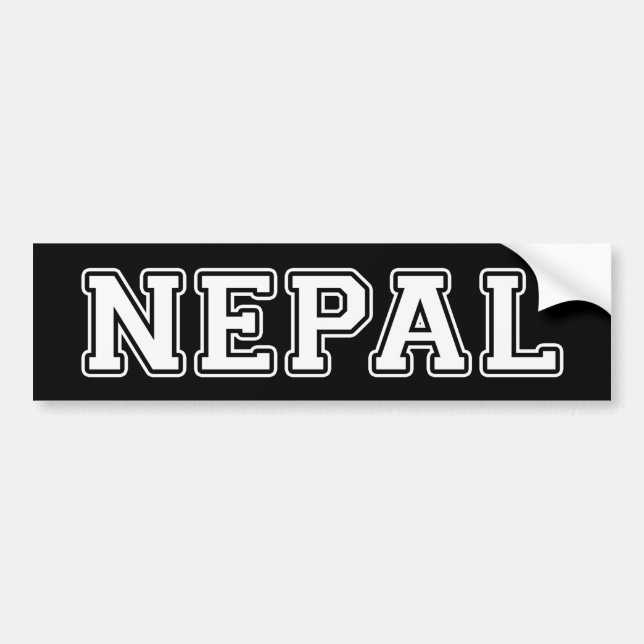 Nepal Bildekal (Framsidan)