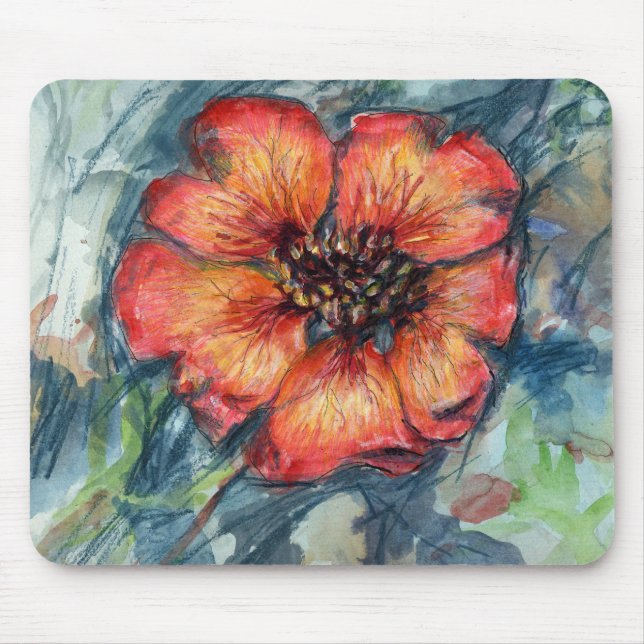 Nepal Cinquefoil Flower Mousepad Musmatta (Framsidan)