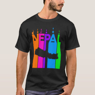 Nepal Colorful Bubbles T Shirt