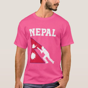 Nepal Cricket Jersey 2024 Cricket Flagga Nepal Man T Shirt
