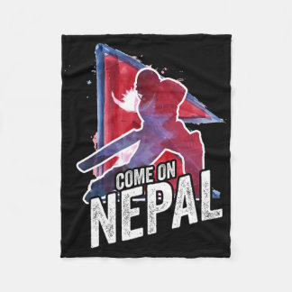 Nepal Cricket Jersey Nepali Flag Supporter Cricket Fleecefilt