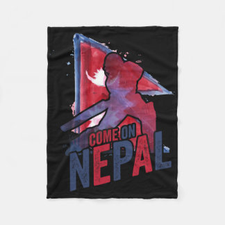 Nepal Cricket Jersey Nepali Flag Supporter Cricket Fleecefilt