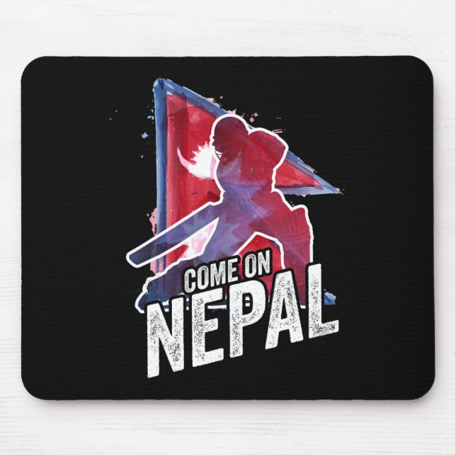 Nepal Cricket Jersey Nepali Flag Supporter Cricket Musmatta (Framsidan)