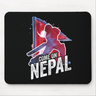 Nepal Cricket Tröja Nepali Flagga Supporter Cricke Musmatta