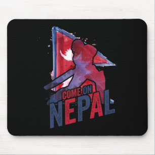 Nepal Cricket Tröja Nepali Flagga Supporter Cricke Musmatta