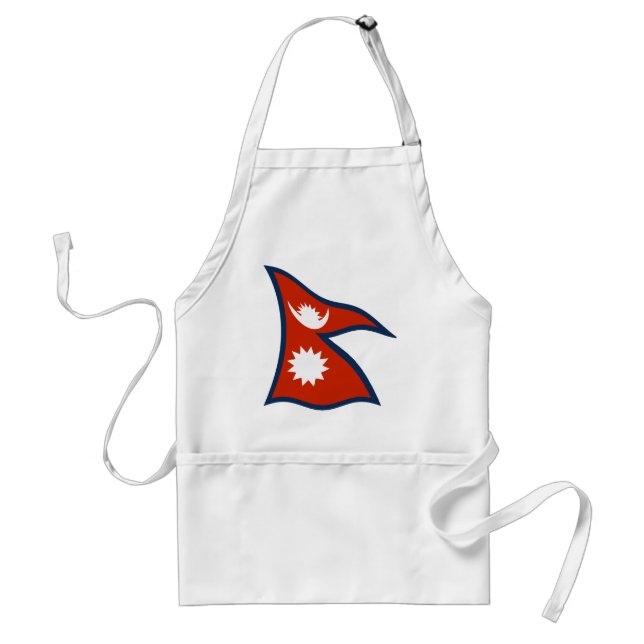 Nepal Flagga Apron Förkläde (Framsidan)