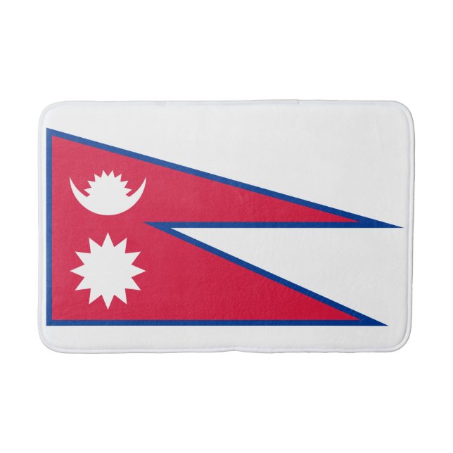 Nepal Flagga Badrumsmatta (Framsidan)