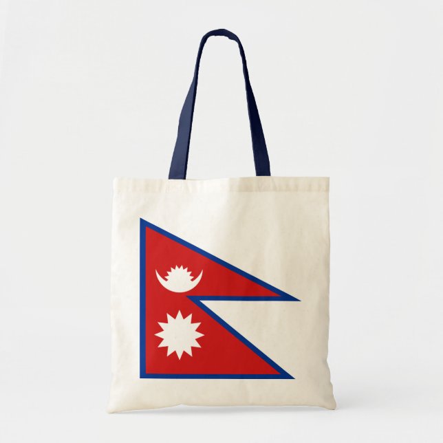 Nepal Flagga Bag Tygkasse (Framsidan)