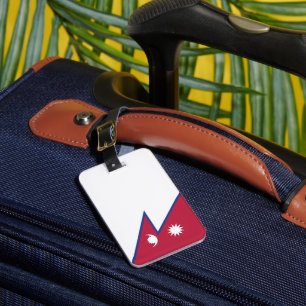 Nepal flagga bagagebricka