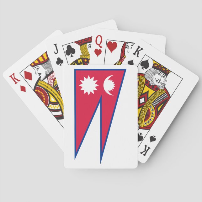 Nepal Flagga Casinokort (Baksidan)
