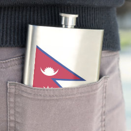 Nepal flagga fickplunta