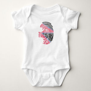 Nepal Flagga Fingerprint T Shirt