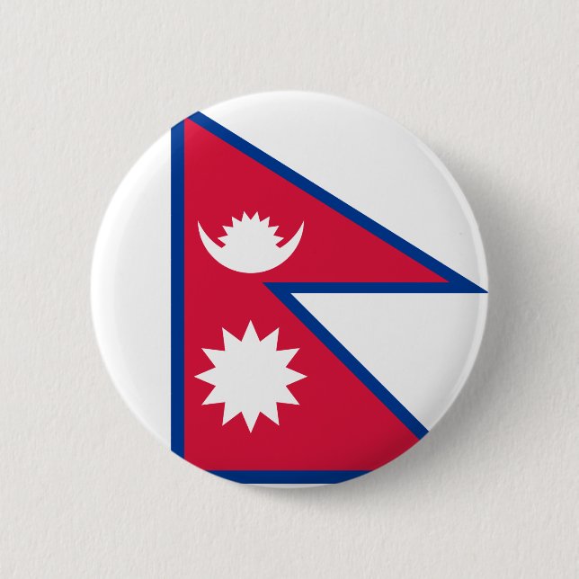 Nepal flagga knapp (Framsida)
