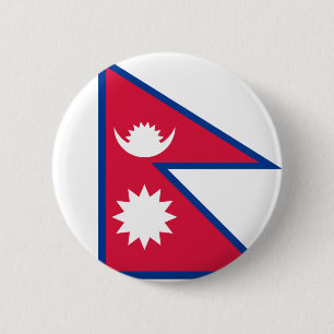 Nepal flagga knapp