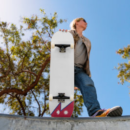 Nepal flagga mini skateboard bräda 18,5 cm