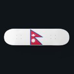 Nepal Flagga Mini Skateboard Bräda 18,5 Cm<br><div class="desc">Nepals patriotiska flagga.</div>