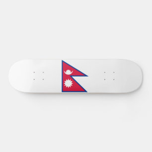 Nepal flagga mini skateboard bräda 18,5 cm