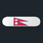 Nepal Flagga Mini Skateboard Bräda 18,5 Cm<br><div class="desc">Nepals patriotiska flagga.</div>