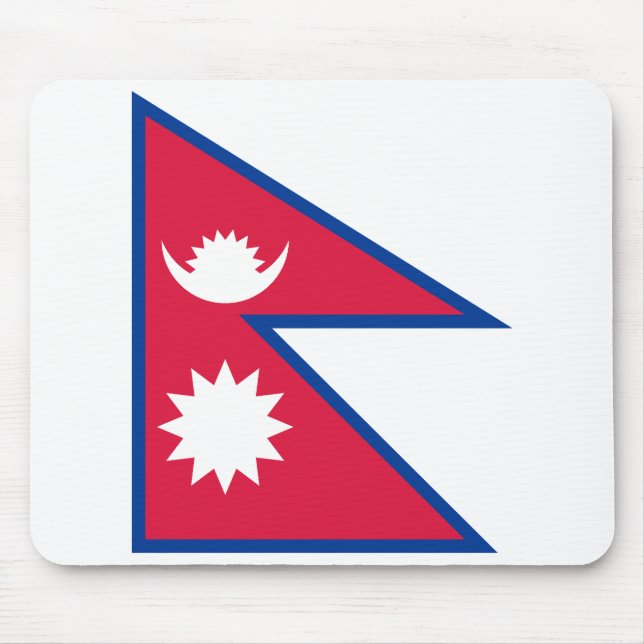 Nepal Flagga Musmatta (Framsidan)