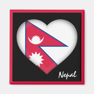 Nepal-flagga och Nepalesiska helgdag Nepal-resor/s Magnet