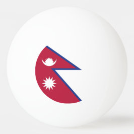 Nepal flagga pingisboll