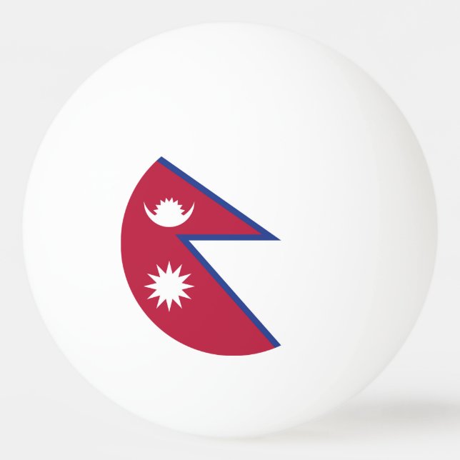 Nepal flagga pingisboll (Framsidan)
