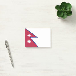 Nepal flagga post-it block