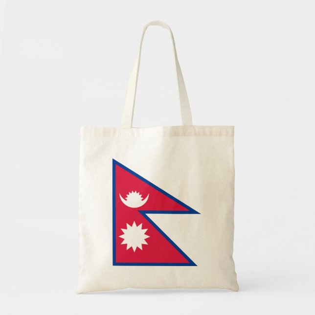 Nepal Flagga Tygkasse (Framsidan)