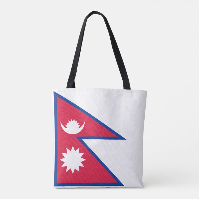 Nepal Flagga Tygkasse (Baksida)
