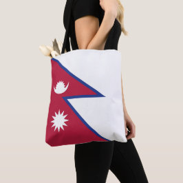 Nepal flagga tygkasse
