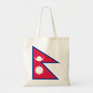 Nepal Flagga Tygkasse