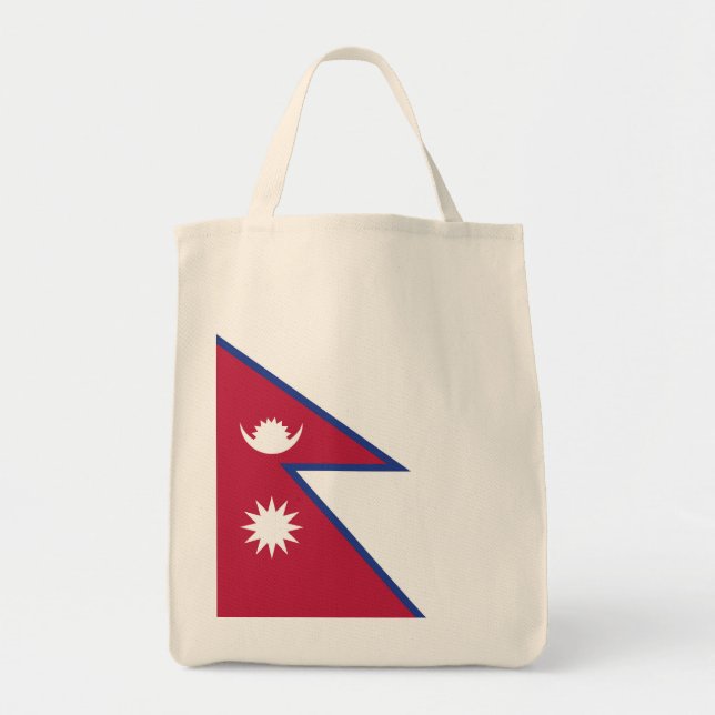 Nepal flagga tygkasse (Framsidan)
