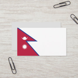 Nepal flagga visitkort