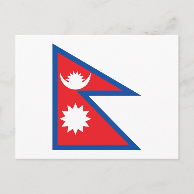 Nepal-Flagga-vykort Vykort (Framsida)