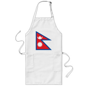 Nepal flaggaförkläde långt förkläde
