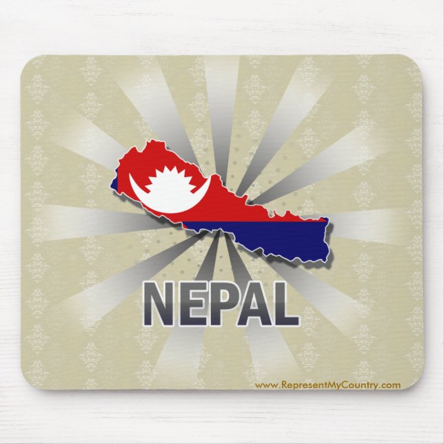 Nepal flaggakarta 2,0 musmatta (Framsidan)