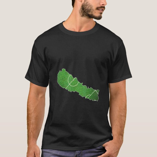 Nepal fotbollsplan t shirt (Framsida)