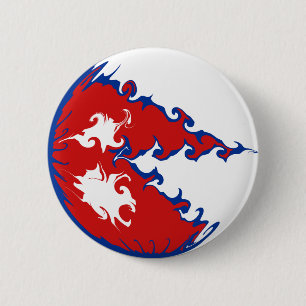 Nepal Gnarly flagga Knapp